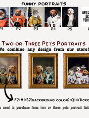 Load image into Gallery viewer, Pet Portrait, Cat Portrait Custom Painting from Your Photo, Royal Pet Portrait, Renaissance Custom Pet Portrait Gift