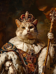 Load image into Gallery viewer, Renaissance Pet Portrait from Photo, Christmas Gift, Custom Funny Canvas, Royal Pet Portrait, Pet Digital Art, Portrait Art Design