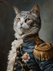 Load image into Gallery viewer, Custom Prince Cat Portrait Canvas – Renaissance Pet Memorial Art