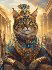 Load image into Gallery viewer, Cleopatra Pet Portrait: Custom Egyptian Royalty Dog Art