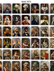 Load image into Gallery viewer, Custom Royal Cat and Dog Portrait King Queen Couple Personalized Christmas Gift Canvas