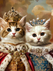 Load image into Gallery viewer, Custom Royal Pet Portrait, Unique King or Queen Dog Memorial Gift