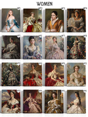 Load image into Gallery viewer, Custom Royal Portrait Art, Personalized Female Renaissance Style