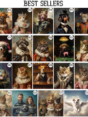 Load image into Gallery viewer, CUSTOM Pet Portrait Oil Painting on Canvas, Regal Dog Cat Art Gift, Handcrafted Art from photo