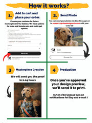 Load image into Gallery viewer, Custom Pet Portrait: Renaissance Style Pet & Owner Art
