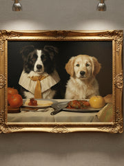 Load image into Gallery viewer, Custom Multiple Pet Portrait Personalized Thanksgiving Gift Family Dog Cat Lover Gift Canvas