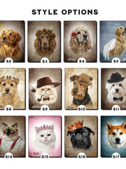 Load image into Gallery viewer, Custom Regal Pet Portrait Canvas, Royal Dog King Canvas, Christmas Gift