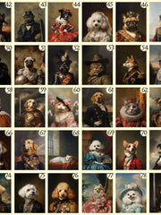 Load image into Gallery viewer, Royal Pet Portrait, Custom Oil Painting on Canvas, Personalized Pet Gift, King Queen Pet Art, Renaissance Pet Painting