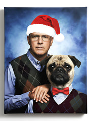 Load image into Gallery viewer, Custom Xmas Painting Portraits Using Pet Photo Personalized Digital Dog Portraits Cat Portraits Custom Dog Painting Portraits