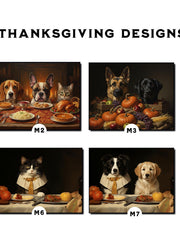 Load image into Gallery viewer, Custom Multiple Pet Portrait Personalized Thanksgiving Gift Family Dog Cat Lover Gift Canvas