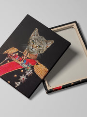 Load image into Gallery viewer, The Commander - Custom Pet Canvas - Your Pet as Commander