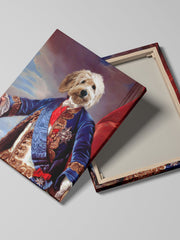 Load image into Gallery viewer, The Blue King - Custom Pet Canvas - Your Pet as Blue King