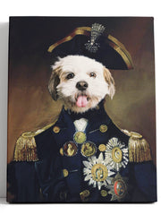 Load image into Gallery viewer, The Vice Admiral - Custom Pet Canvas - Your Pet as Vice Admiral