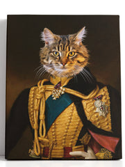 Load image into Gallery viewer, The Major Duke - Custom Pet Canvas - Your Pet as Major Duke