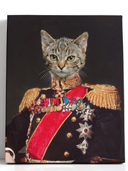 Load image into Gallery viewer, The Commander - Custom Pet Canvas - Your Pet as Commander
