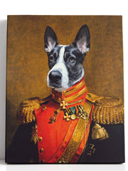 Load image into Gallery viewer, The Sergeant - Custom Pet Canvas - Your Pet as Sergeant