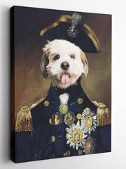 Load image into Gallery viewer, The Vice Admiral - Custom Pet Canvas - Your Pet as Vice Admiral