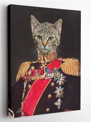 Load image into Gallery viewer, The Commander - Custom Pet Canvas - Your Pet as Commander