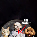 Load image into Gallery viewer, Custom Funny Astronaut Pet Portrait from Photo Space Team Personalized Gift Canvas Wall Art
