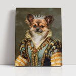 Load image into Gallery viewer, Custom Pet Portraits, Renaissance Cat Portrait, Queen Portrait from Photo, Cat Portrait Canvas Painting, Personalized Gift for Pet Lover
