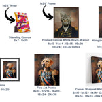 Load image into Gallery viewer, Custom Royal Pet Portrait Canvas, Gift for Pet Lovers, Turn Your Pet Photo to Excellent Art, Pet Memorial Gift, Custom Dog Painting
