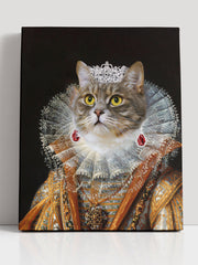 Load image into Gallery viewer, Custom Royal Cat Portrait Queen Victorian Personalized Gift Canvas Wall Art
