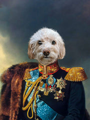 Load image into Gallery viewer, Custom Pet Portrait of Royalty from Photo to Excellent Art, Renaissance Pet Portraits Digital, Customizable Portrait Canvas+Digital+Poster