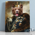 Load image into Gallery viewer, Royal Pet King Portrait Painting, Funny Pet Lover Gift, Birthday Gift,Dog Art Regal Pet Portrait

