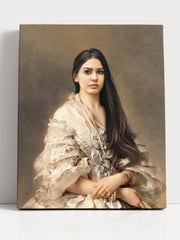 Load image into Gallery viewer, Custom Royal Portrait Art, Personalized Female Renaissance Style