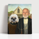 Load image into Gallery viewer, Custom Pet Portrait: Royal Renaissance Pet &amp; Owner Painting
