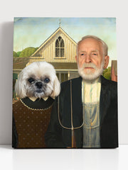 Load image into Gallery viewer, Custom Pet Portrait: Royal Renaissance Pet &amp; Owner Painting