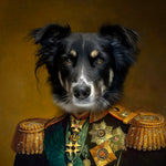 Load image into Gallery viewer, Gift Pet Portrait, Canvas Photo Royal Dog Portrait, Personalize Royal Pet Portrait, Pet Renaissance on Canvas, Custom Pet King Portrait
