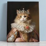 Load image into Gallery viewer, Renaissance Pet Portrait from Photo,Custom Funny Canvas, Royal Pet Portrait, Pet Digital Art, Portrait Art Design, Christmas Gift
