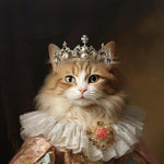 Load image into Gallery viewer, Custom Royal Cat Portrait Princess Queen Art Personalized Christmas Gift for Him
