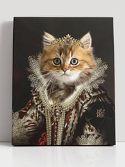 Load image into Gallery viewer, Renaissance Pet Portrait from Photo,Custom Funny Canvas, Royal Pet Portrait, Pet Digital Art, Portrait Art Design, Christmas Gift