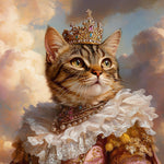 Load image into Gallery viewer, Custom Royal Pet Portrait: Renaissance Style Cat or Dog Art
