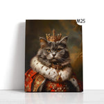 Load image into Gallery viewer, Renaissance Pet Portrait from Photo, Christmas Gift, Custom Funny Canvas, Royal Pet Portrait, Pet Digital Art, Portrait Art Design

