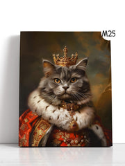 Load image into Gallery viewer, Renaissance Pet Portrait from Photo, Christmas Gift, Custom Funny Canvas, Royal Pet Portrait, Pet Digital Art, Portrait Art Design