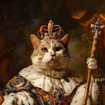 Load image into Gallery viewer, Renaissance Pet Portrait from Photo, Christmas Gift, Custom Funny Canvas, Royal Pet Portrait, Pet Digital Art, Portrait Art Design

