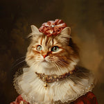 Load image into Gallery viewer, Custom Royal Cat Portrait Queen Victorian Personalized Christmas Gift Canvas Wall Art
