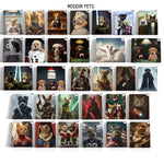 Load image into Gallery viewer, Custom Pet Memorial Portrait Angel Dog Wings Art Personalized Loss Gift Canvas

