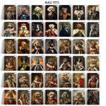 Load image into Gallery viewer, Renaissance Duke Pet, Funny Pet Lover Gift, Royal Pet King Portrait Painting, Royal Dog Portrait from Photo, Dog Memorial
