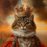 Load image into Gallery viewer, Custom Royal Pet Portrait Canvas, Gift for Pet Lovers, Turn Your Pet Photo to Excellent Art, Pet Memorial Gift, Custom Dog Painting

