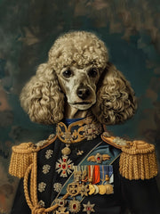 Load image into Gallery viewer, Custom Royal General Dog Portrait Military Pet Art Personalized Christmas Gift Canvas Decor