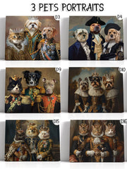 Load image into Gallery viewer, Custom Royal Pet Portrait Painting Canvas | Memorial Gift for dog lovers