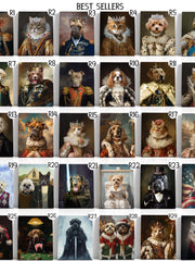 Load image into Gallery viewer, Custom Regal Dog Portrait from Photo Personalized Gift Victorian Canvas Wall Art
