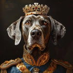 Load image into Gallery viewer, Custom Royal Pet Portrait Canvas, Personalized Dog or Cat Wall Art

