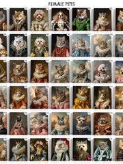 Load image into Gallery viewer, Custom Christmas Pet Portrait from Photo, Perfect Gift for Dog Moms, Cat Lovers, and Pet Owners, Unique Holiday Memorial Art