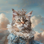 Load image into Gallery viewer, Custom Royal Cat Portrait, Renaissance Cat Painting, Pet Lovers Gift, Royal Pet Portrait, Pet Portrait gift, Animal Painting, Wall Decor
