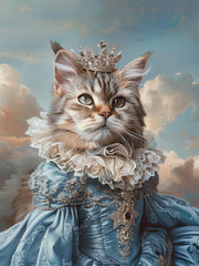 Load image into Gallery viewer, Custom Royal Cat Portrait, Renaissance Cat Painting, Pet Lovers Gift, Royal Pet Portrait, Pet Portrait gift, Animal Painting, Wall Decor